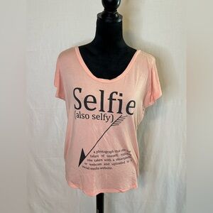 Freebird Orange Pink Relaxed Short Sleeve Tee
